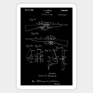 M-1 Rifle Patent / Firearm patent present Sticker